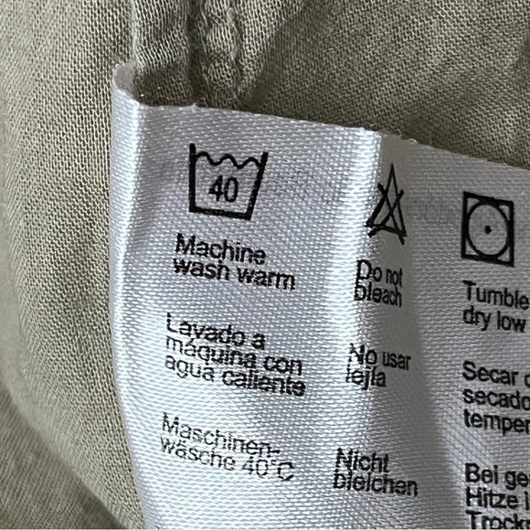 Esprit De Corp Army Green Tunic Mini Dress Sheer Utility Gorpcore Granola Girl 6 - Picture 6 of 9